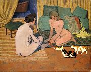 Femmes nues aux chats